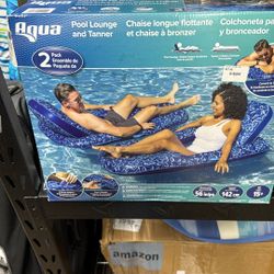 AQUA POOL LOUNGE AND TANNER 2PACK 