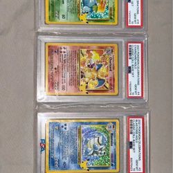 Pokemon Charizard Blastoise Venusaur Celebrations Collection Base Set PSA 10