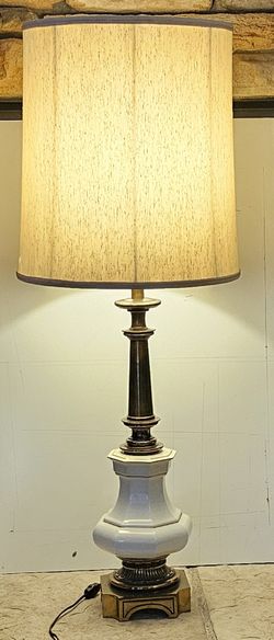 2 Vintage ceramic and brass Stiffel Lamps