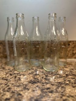 #135 Coca-Cola Glass Bottles Set of 5