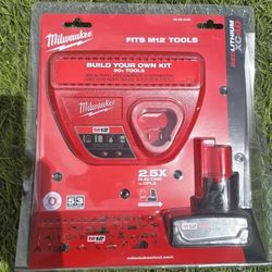 Milwaukee M12 12-Volt Lithium-Ion XC Battery Pack 4.0 Ah and Charger