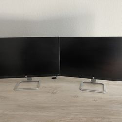 Like New! HP 24-inch Dual Monitors - Boost Your Productivity & Gaming Experience!