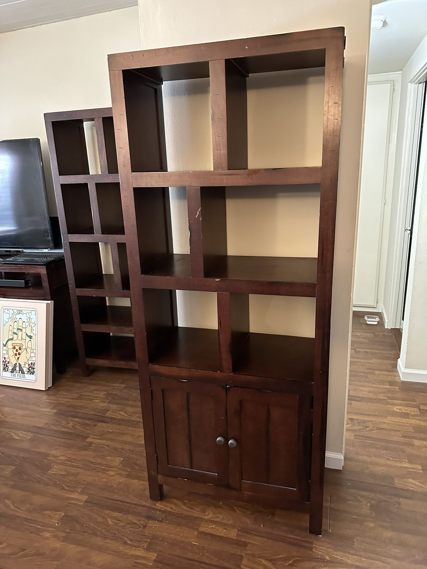 Gorgeous Wood Bookshelves And Tv Stand!!$100 Each Or $250 For All Three