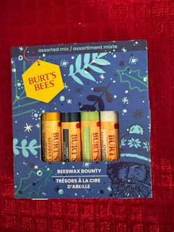 New lip balm box by Burt's bees