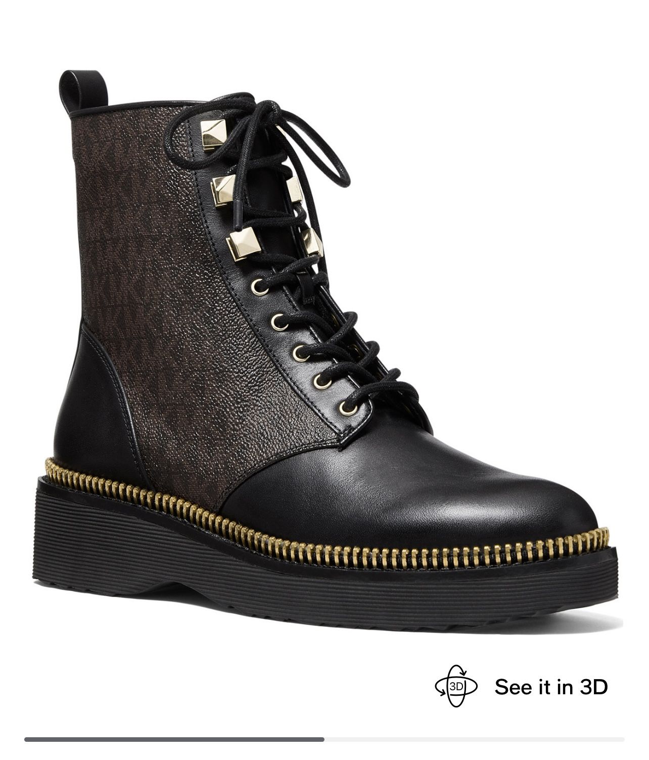 Michael Michael Kors Haskell Combat Lug Sole Boots