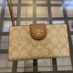 Coach, Bags, Coach Tech Wallet In Colorblock Signature Canvas