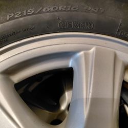 4 Llantas Con Rin En Buenas Condiciones 215 60 R16
