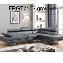 New Modern Sectional White,black,grey We Finance $39 Initial Payment 