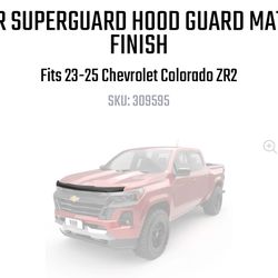 EGR Superguard Hood Guard Matte Finish Fits 2023-25 Chevrolet Colorado ZR2