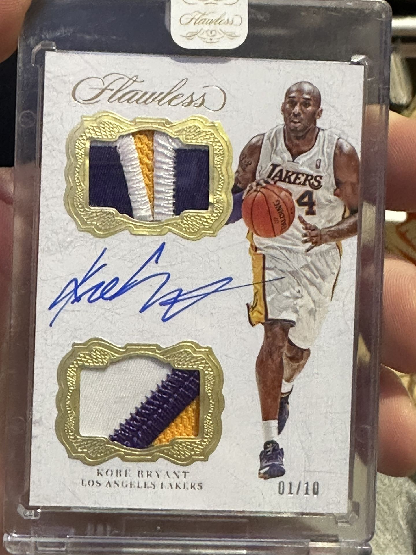 Kobe Bryant Flawless Dual Patch Autograph #/10