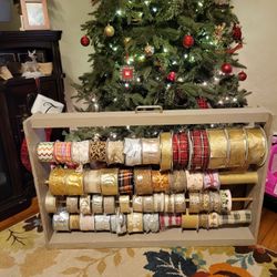 Huge Ribbon Lot With Carrying Case