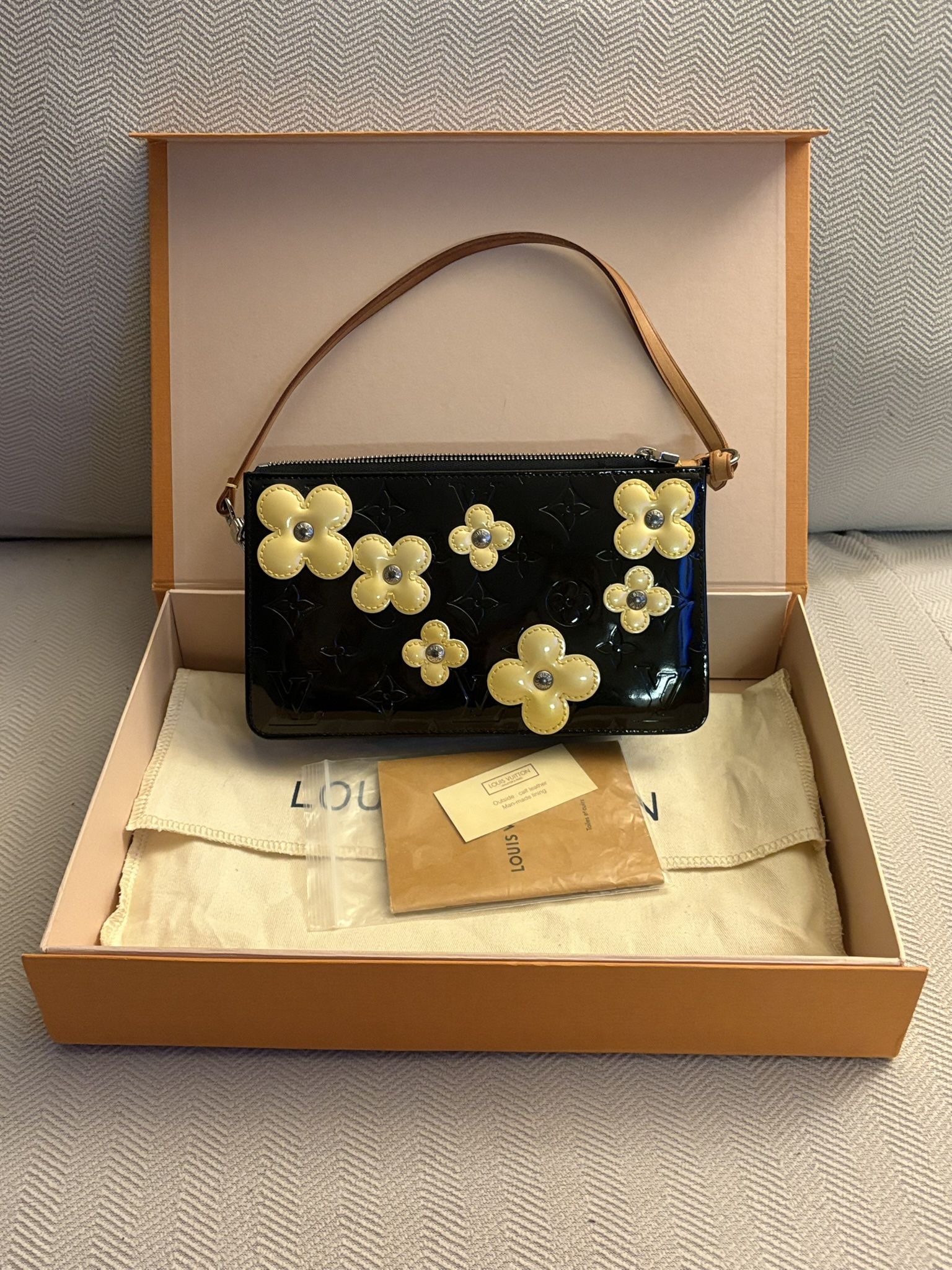 Louis Vuitton Vernis Pochette – Rare Floral Edition | Like New w/ Box