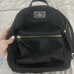 Kate Spade Black Nylon Mini Backpack 