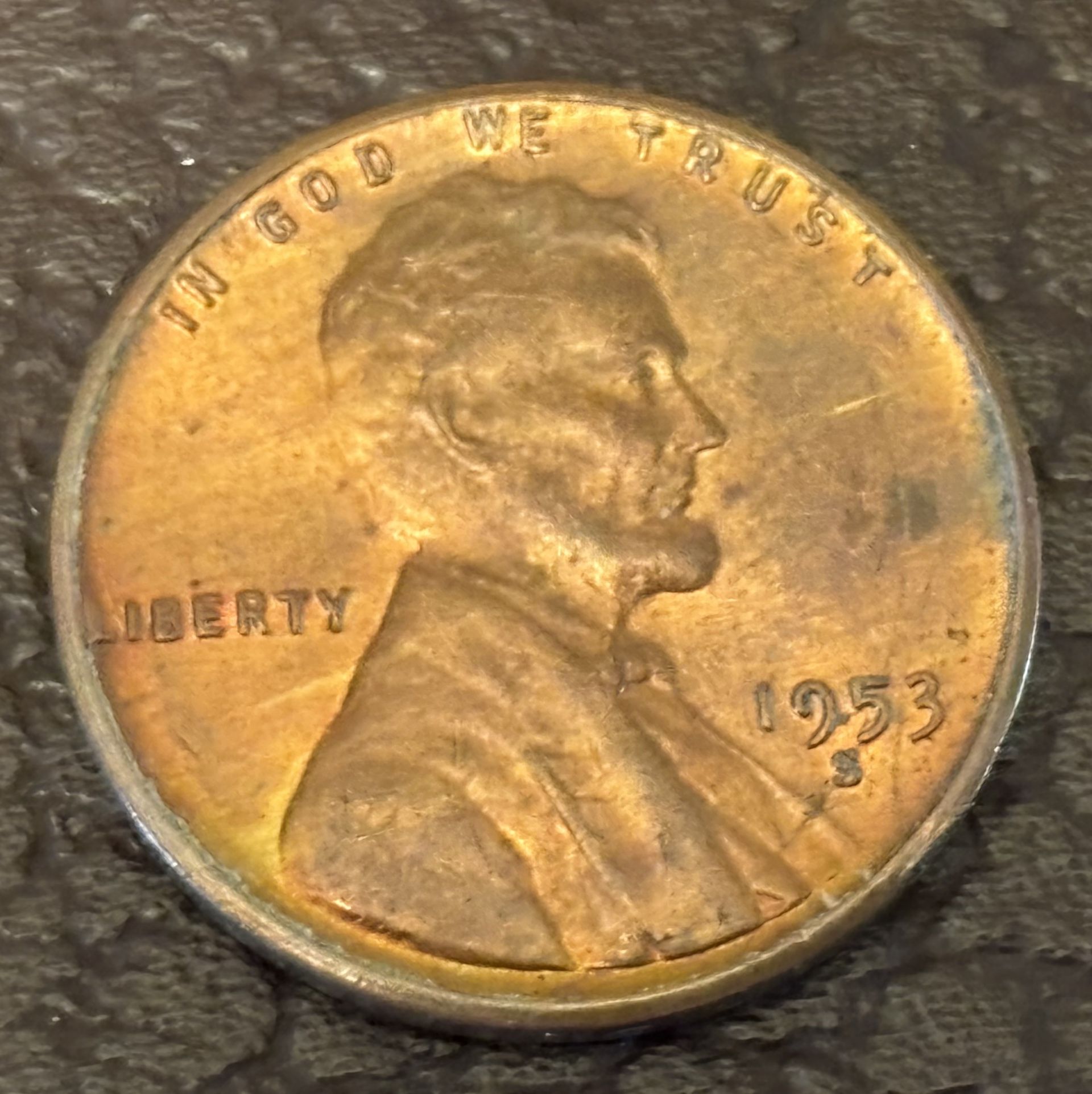 1 cents 1953 S. Wheat Penny Coin USA