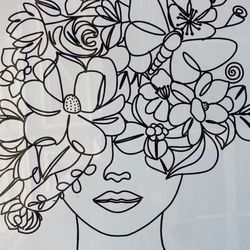 Art work framed white