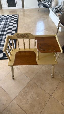 Vintage Antique gossip chair / table