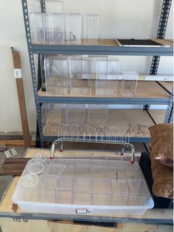 Clear plastic display containers
