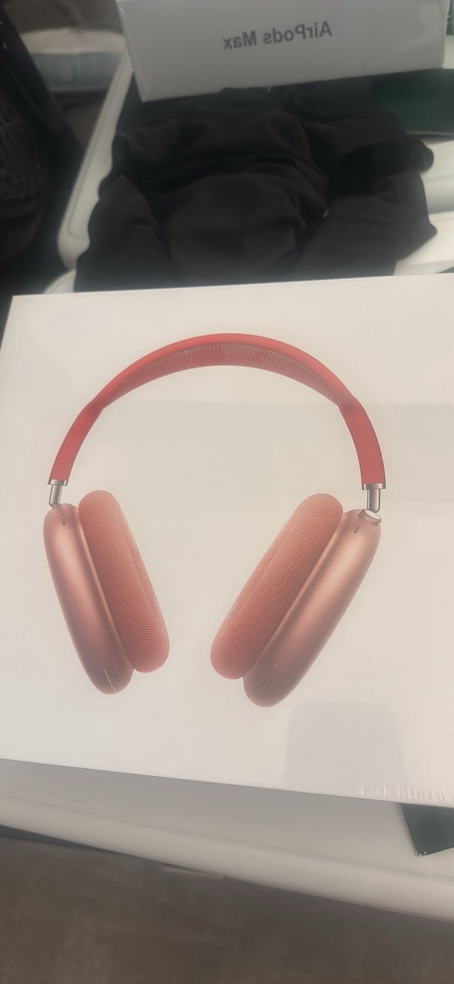 Red airpod maxes