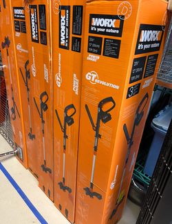 WORX PowerShare 20-volt 12-in Telescopic Shaft Battery String Trimmer 4 Ah (Battery Included) (Charger Included) Item # | Model #WG170.3