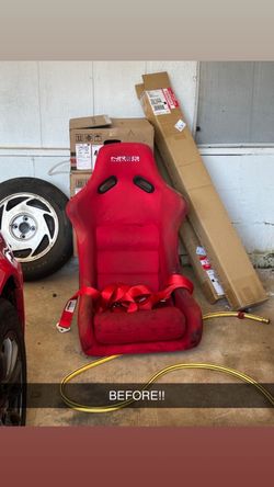 NRG Innovations Red Racing Bucket Seat