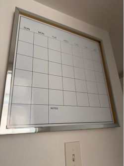 Mirrored calendar board
