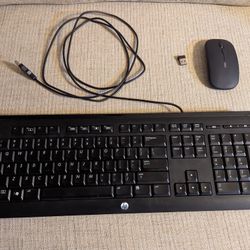 Wired Keyboard And Wireless Mouse