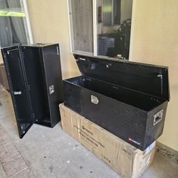 NEW EACH FOR SALE 48" LONG UNDER TRUCK TOOL BOX DIAMOND ALUMINUM COMES WITH 2 SET KEYS BRAND NEW FOR ANY QUESTION TEXT ME PLEASE SE HABLA ESPAÑOL THAN