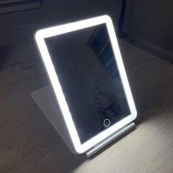 Travel Makeup Mirror With LED Lights - New In Box