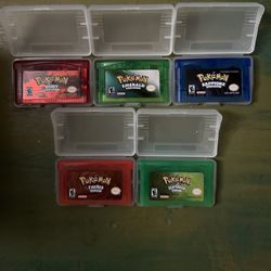 Pokémon Gameboy Advance Games with Box