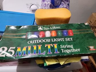 Trim A Home 25 Multi Outdoor String Light Set