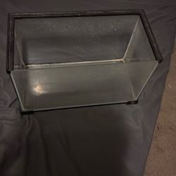 5 Gallon Fish Tank Aquarium With No Lid 