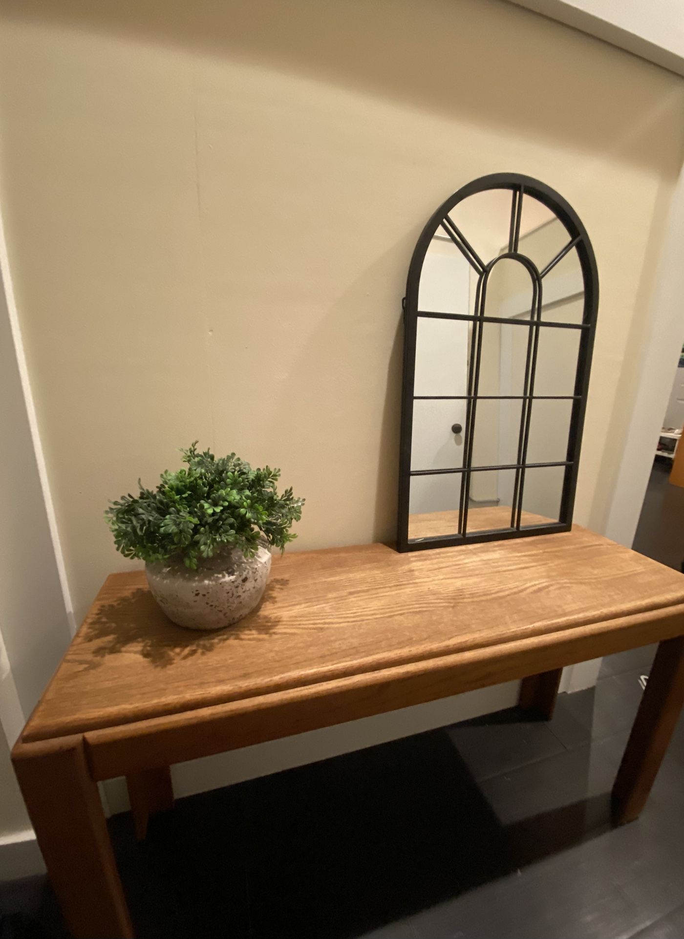 Wood Console Table