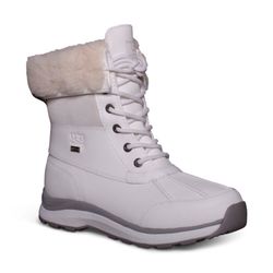 UGG Women's White Winter Boots Size 8 Adirondack Boot III Leather Waterproof 
