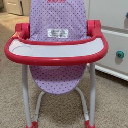 American Girl Bitty Baby High Chair