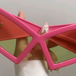 RETRO HOT PINK SUNGLASSES 