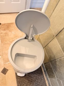 Bubula Premium Steel Diaper Waste Pail with Step Open, Gray