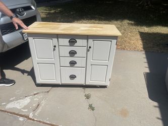 Rolling Kitchen Hutch