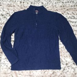 Men's Navy Blue Half-Zip Sweater