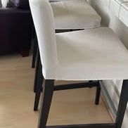 3x IKEA Henriksdal Bar Stools With Removable Seat Covers