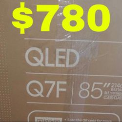 Samsung 85 QLED LED LCD 4k Tv