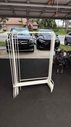 8x Clothes rack, closet, hanger