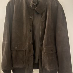 Slate And Stone Brown Suede Coat Size XL