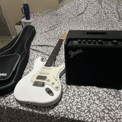 Donner Electric Guitar With Fender Amp