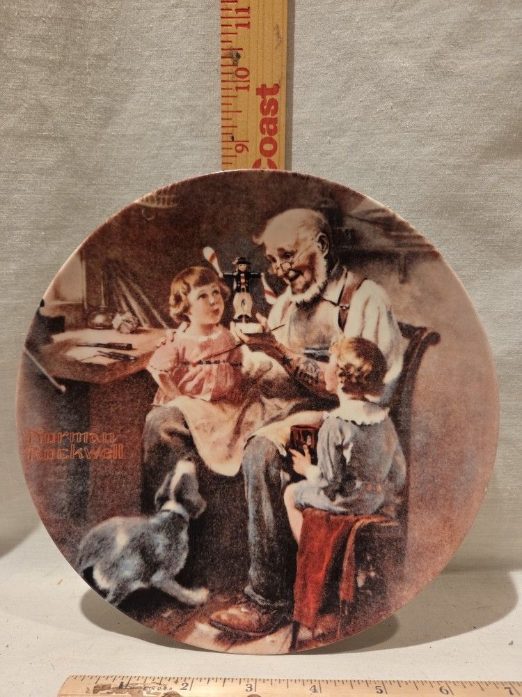 "Norman Rockwell " VTG 1977 "The TOY MAKER ", NUMBERED- LIMITED EDITION