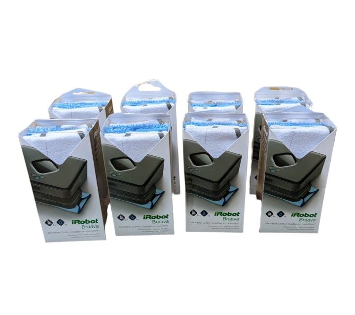 Braava irobot vacuum microfiber cloths lot of 8