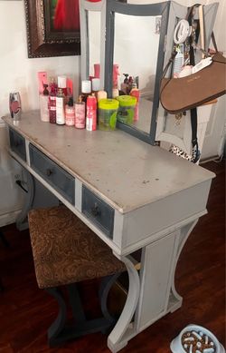 Vanity and chair