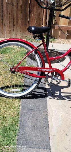 26" Chevy  red Beach cruiser in excellent condition firm price