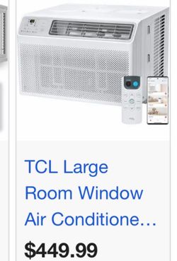 NEW IN BOX 10,000 BTU ROOM AIR CONDITIONER WITH WI-FI you can control from anywhere with the app