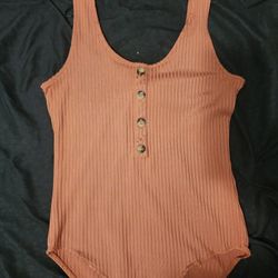 H&M: Orange Bodysuit