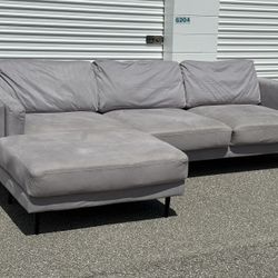 Modern Grey Left Side Chaise Sectional Delivery Available 🚚